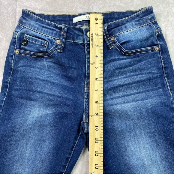 KanCan Womens Jeans Size 3 25 Dark Wash Mid Rise Distressed Denim Pants - Picture 12 of 16